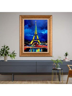 Giyense Altın Çerçeveli Dekoratif Paspartulu Tablo A924