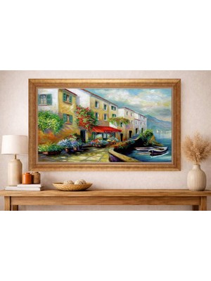 Giyense Altın Çerçeveli Dekoratif Paspartulu Tablo A964