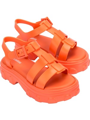 Mini Melissa Ella Infantil Preto Kız Çocuk Sandalet Turuncu 36442