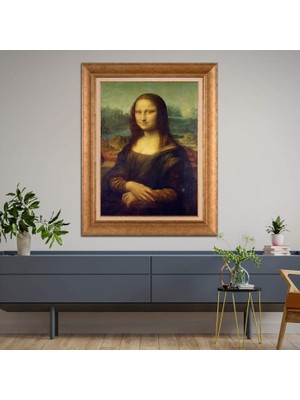 Giyense Altın Çerçeveli Dekoratif Paspartulu Tablo A906