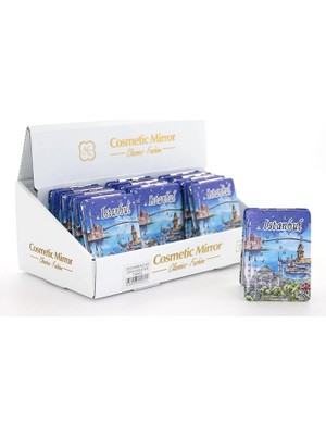 Magicool Taşlı Istanbul Tasarımı El Aynası Ince ALK2470A