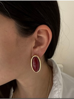 Valeria Kadın Vintage Küpe Altın Kaplama Çelik Küpe Suya Dayanıklı Kararma Yapmaz Modern Küpe