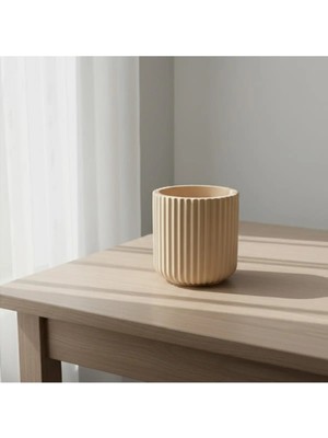 Fiyera Home Beton Turuncu Saksılık Mumluk