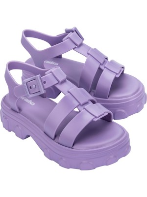 Mini Melissa Ella Infantil Preto Kız Çocuk Sandalet Mor 36442