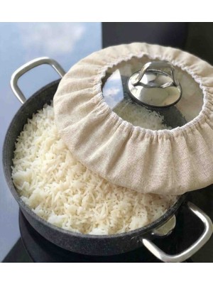 MiniStand Ham Kumaş Pilav Demleme Bonesi Lapa Önleyici Lastikli Demlematik