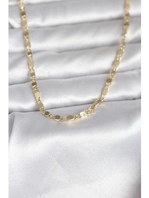 cm 14K Gold Renk Arpa Model 45 cm Kadın Kolye - Lisinya