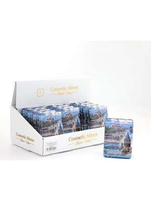 Taşlı Istanbul Tasarımı El Aynası Kalın ALK2486 - Lisinya