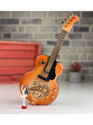 Gitar Görünümlü Nostaljik Müzik Kutusu ( Lisinya )