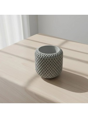 Fiyera Home Beton Gri Saksılık Mumluk