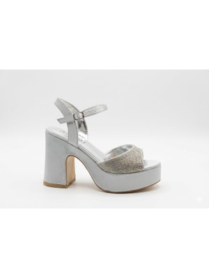 Beety 45561 Taşlı Yüksek Platform Topuklu Kadın Abiye Ayakkabı