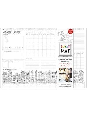 Lisinya Funny Mat - Çalışma Masam (Business Planer - Küçük Boy) - 33,5X48CM