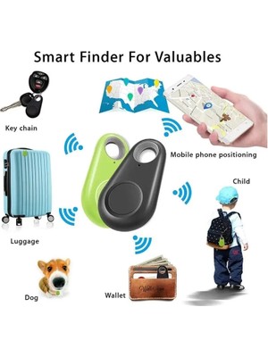 Kuzgun Ticaret Mini Akıllı Anahtar Bulucu Bluetooth Tracker Evcil Hayvan ve Eşya Gps Bulucu Anti-Kayıp Sensör ( Lisinya )