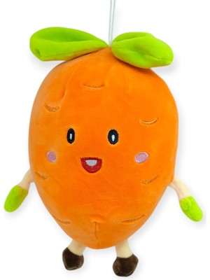 Kuzgun Ticaret Peluş Meyveler 30 cm - Havuç (Lisinya)
