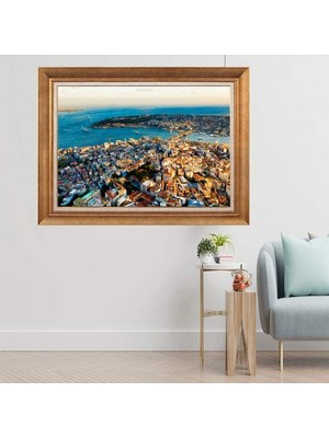 Giyense Altın Çerçeveli Dekoratif Paspartulu Tablo HHJ7140