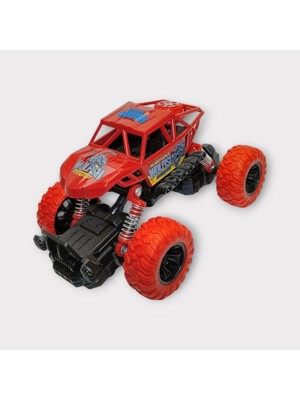 Kuzgun Ticaret Çek Bırak Cross Buggy Araba 14 cm - Kırmızı (Lisinya)