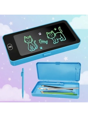 Kuzgun Ticaret LCD Dokunmatik Ekranlı Kalemlik Mavi Renkli ( Lisinya )
