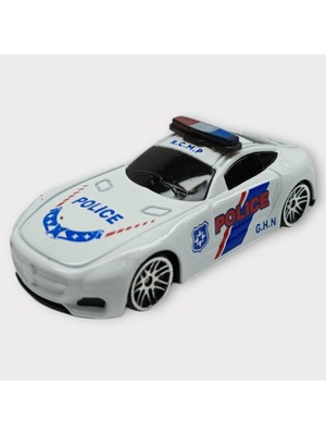 Kuzgun Ticaret Metal Mini Polis Arabası  8 cm - Polis - 8 (Lisinya)