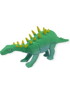 Kuzgun Ticaret Fidget Oyuncak - Streç Dinazor Figürü 21 cm - Stegosaurus (Lisinya)