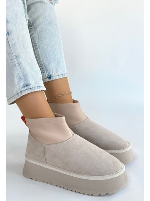 Kuzgun Ticaret Cuen Bej Süet Bot - Lisinya