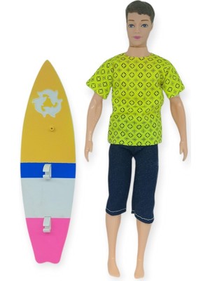 Kuzgun Ticaret Sörfçü Bebek Sergio Sörf Tahtalı - Sarı (Lisinya)
