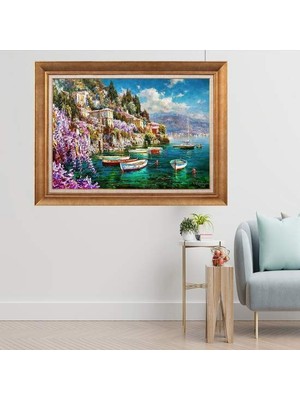 Giyense Altın Çerçeveli Dekoratif Paspartulu Tablo HHJ6975