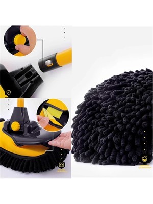 Balkan Grup Teleskopik Saplı Kuru Islak Oto Yıkama Fırçası