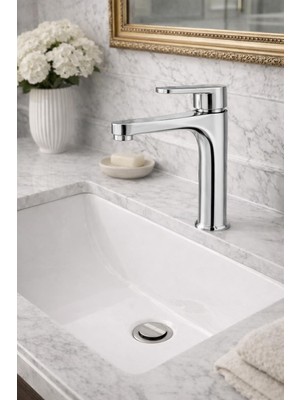 HT Prima Meryem Yüksek Lavabo Bataryası Şık Modern Tasarım