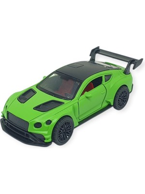 Kuzgun Ticaret Çek Bırak Metal Arabalar 12 cm - 3671C - Yeşil (Lisinya)