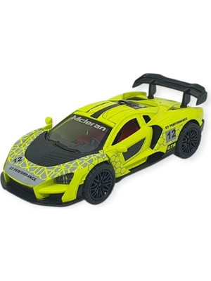 Kuzgun Ticaret Çek Bırak Metal Arabalar 13 cm - Yeşil (Lisinya)