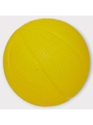 Kuzgun Ticaret Köpek Oyuncağı - Plastik Düdüklü Top - Sarı (Lisinya)