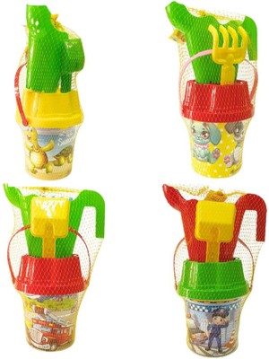 Kuzgun Ticaret Küçük Kova Seti 4 Aksesuarlı - 1011 (Lisinya)