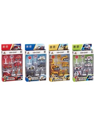 Kuzgun Ticaret DS934 - Iş Araçları Aksesuarlı 4 Lü Araç Seti (Lisinya)