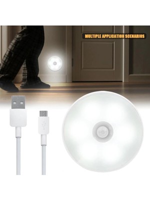 Kuzgun Ticaret Hareket Sensörlü USB Şarjlı LED Işık Lamba