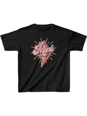 Hobilinka Unisex Çocuk Baskılı T-Shirt - Siyah
