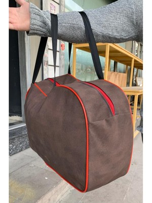 Abnturk Kahverengi El Çantası Çok Amaçlı Çanta 55X33CM