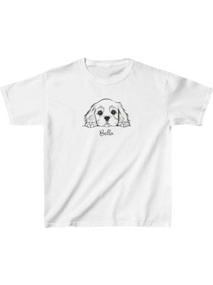 Hobilinka Unisex Çocuk Baskılı T-Shirt - Beyaz