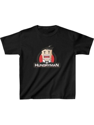 Hobilinka Unisex Çocuk Baskılı T-Shirt - Siyah
