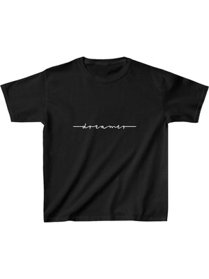 Hobilinka Çocuk Unisex Baskılı T-Shirt - Siyah