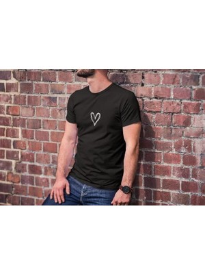 Hobilinka Erkek Bisiklet Yaka Baskılı Kısa Kol T-Shirt - Siyah