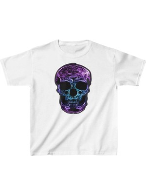 Hobilinka Unisex Çocuk Baskılı T-Shirt - Beyaz