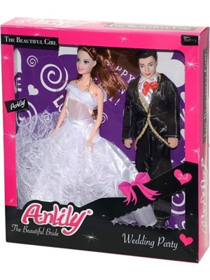 Kuzgun Ticaret Anlily Gelin ve Damat Bebek Seti - 02264 (Lisinya)