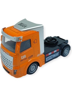 Kuzgun Ticaret Çekbırak Metal Tır Kafası 12 cm - Turuncu (Lisinya)