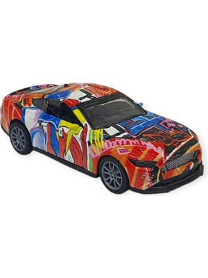 Kuzgun Ticaret Çek Bırak Grafity Araba Metal -K174C1 - Kırmızı (Lisinya)