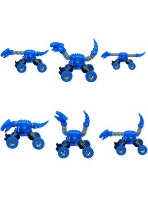 Kuzgun Ticaret Uzayan Dinazor Arabalar 18 cm - Mavi (Lisinya)