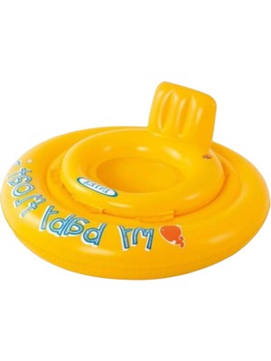 Kuzgun Ticaret Intex Oturaklı Bebek Flatöru Sarı 70 cm - 56585 (Lisinya)