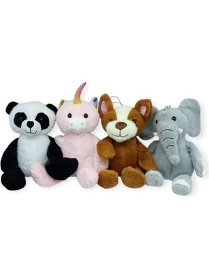 Kuzgun Ticaret PL62905 - Peluş Hayvan Figür 35 cm 4 Ast (Lisinya)