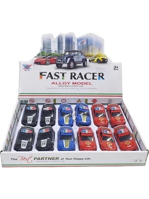 Kuzgun Ticaret Çek Bırak Metal Polis Arabası - K137A54 (Lisinya)