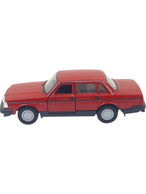 Kuzgun Ticaret 1:32 Volvo 240 Gl Çek Bırak -Araba -  43784-KIRMIZI (Lisinya)