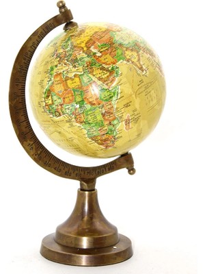 Kuzgun Ticaret Pirinç Dünya Küre 3382A