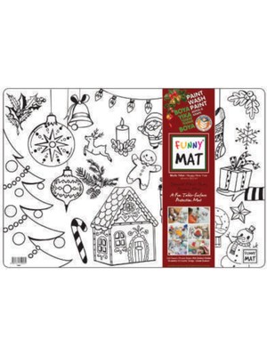 Lisinya Funny Mat - Mutlu Yıllar 33,5X48CM